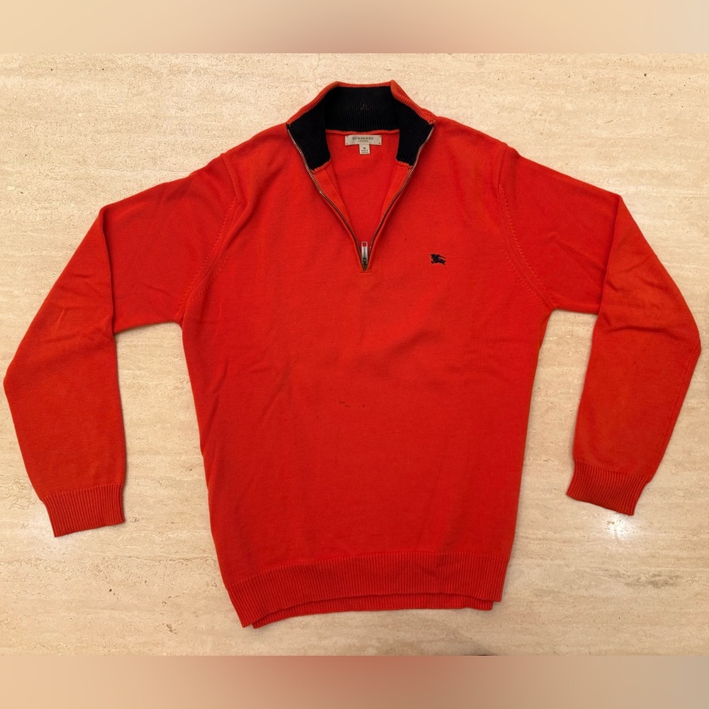 BURBERRY Men's Half-Zip Sweater